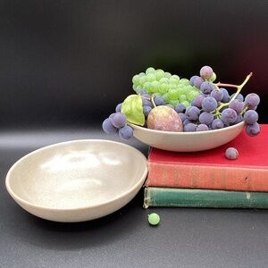 Vintage Heath Ceramic Set of Two Soup Bowls from the Iconic Coupe line,